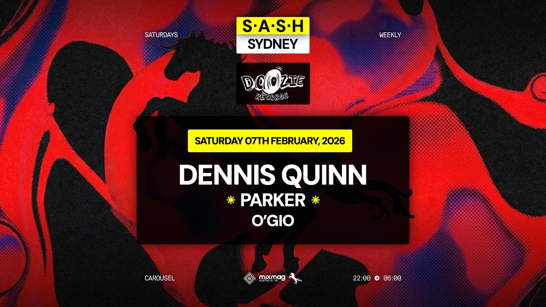 ★ S.A.S.H Sydney ★ Dennis Quin ★ Saturday 7th February ★